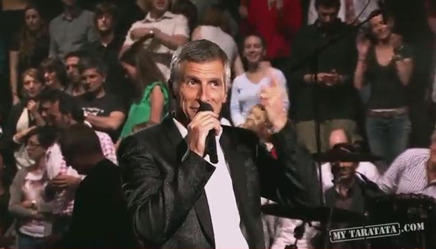 Nagui lors de l'enregistrement du dernier "Taratata" sur France 3, le 13 juin (capture)